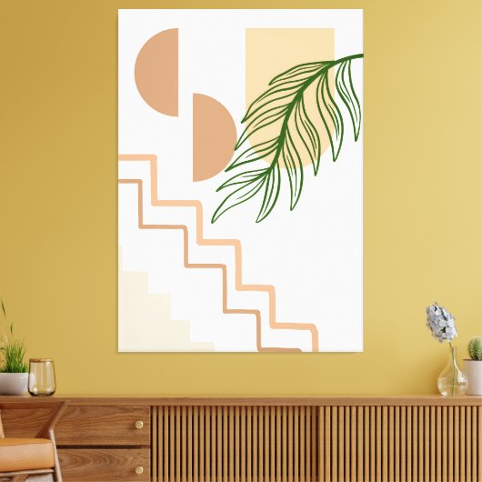 Hand Drawn Boho Wall Art #3 Leinwanddruck (Insitu (Wohnzimmer))