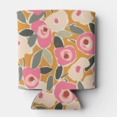 Hand-Drawn Bold Inky Floral Pattern- Sunlit Meadow Dosenkühler (Rückseite)