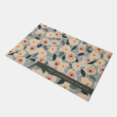 Hand-Drawn Bold Inky Floral Pattern- Sunlit Meadow Fußmatte (Schrägansicht)