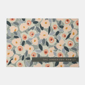 Hand-Drawn Bold Inky Floral Pattern- Sunlit Meadow Fußmatte (Vorderseite)