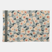 Hand-Drawn Bold Inky Floral Pattern- Sunlit Meadow Geschirrtuch (Horizontal)