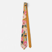 Hand-Drawn Bold Inky Floral Pattern- Sunlit Meadow Krawatte (Vorderseite)