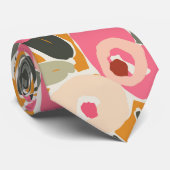 Hand-Drawn Bold Inky Floral Pattern- Sunlit Meadow Krawatte (Gerollt)