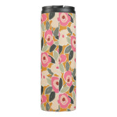 Hand-Drawn Bold Inky Floral Pattern- Sunlit Meadow Thermosbecher (Rückseite)
