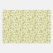 Hand-Drawn Botanical Nature Seamless Pattern Geschenkpapier Set (Vorderseite 3)
