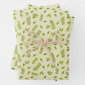 Hand-Drawn Botanical Nature Seamless Pattern Geschenkpapier Set (Beispiel)