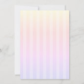 Hand Drawn Bow Elegant Frame Ombre Einladung (Rückseite)