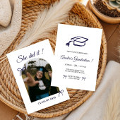  Hand drawn Bow graduation party invitation Einladung