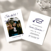  Hand drawn Bow graduation party invitation Einladung