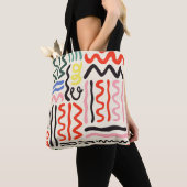 Hand drawn brush pattern, zigzags, lines and curve tasche (Von Nahem)