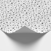 Hand Drawn Celestial Night Sky Pattern Geschenkpapier (Ecke)
