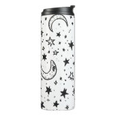 Hand Drawn Celestial Night Sky Pattern Thermosbecher (Nach links gedreht)