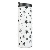Hand Drawn Celestial Night Sky Pattern Thermosbecher (Nach rechts gedreht)