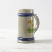 Hand Drawn Chanterelle Mushroom Bierglas (VorderseiteRechts)