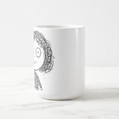 Hand-Drawn Character Illustration – Artistic Kaffeetasse (Mittel)