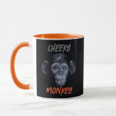 Hand Drawn Cheeky Monkey Mug  Tasse (Links)