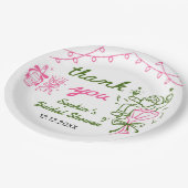 Hand Drawn Christmas Bridal Shower Pappteller (Schrägansicht)