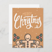 HAND DRAWN CHRISTMAS CARD FEIERTAGSKARTE (Vorne/Hinten)