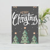 HAND DRAWN CHRISTMAS FEIERTAGSKARTE (Stehend Vorderseite)