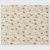 Hand Drawn Christmas Geese - Wrapping Paper Roll Geschenkpapier (Flach)