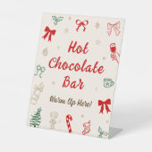 Hand Drawn Christmas Hot Chocolate Bar Sockelschild (Vorderseite)