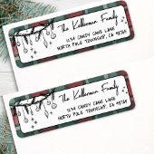Hand Drawn Christmas Return Address