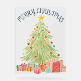 Hand-Drawn Christmas Sketch Acrylschild