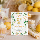 Hand Drawn Ciao Italian Pizza & Pasta Baby Shower Einladung