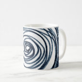 Hand-drawn circles spiral pattern with abstract do kaffeetasse (VorderseiteRechts)