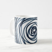 Hand-drawn circles spiral pattern with abstract do kaffeetasse (Vorderseite Links)