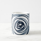 Hand-drawn circles spiral pattern with abstract do kaffeetasse (Mittel)
