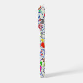 Hand Drawn Colorful Floral Swirl Pattern iPhone Hülle (Linke Seite)