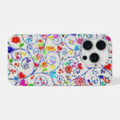 Hand Drawn Colorful Floral Swirl Pattern iPhone Hülle (Rückseite (Horizontal))