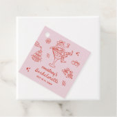 Hand Drawn Cowgirl Bachelorette Weekend Geschenkanhänger (Beispiel)