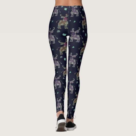 hand drawn cows leggings (Rückseite)