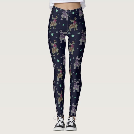 hand drawn cows leggings (Vorderseite)