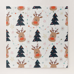 Hand Drawn des Weihnachtsbaumes Puzzle