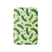 Hand Drawn Dill Pickle Muster Badematte (Vorderseite Vertikal)