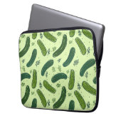 Hand Drawn Dill Pickle Muster Laptopschutzhülle (Vorderseite Links)