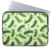 Hand Drawn Dill Pickle Muster Laptopschutzhülle (Vorderseite)