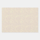 Hand drawn ditsy Lavender Daisies – Mini Floral Geschenkpapier Set (Vorderseite)