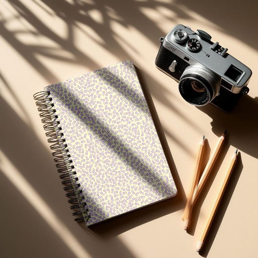 Hand drawn ditsy Lavender Daisies – Mini Floral Notizblock