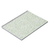 Hand-drawn ditsy Sage Green Daisies – Mini Floral Notizblock (Linke Seite)