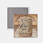 Hand Drawn Dog Brauerei Magnet (Vorderseite/Rückseite)