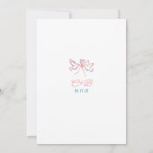 Hand Drawn Doodle Funky Whimsical Engagement Party Einladung (Rückseite)