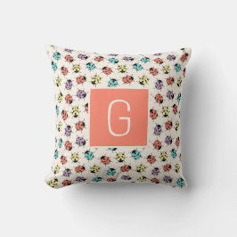 Hand Drawn Doodle Ladybugs Personalized Cushion Kissen