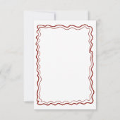 Hand Drawn Doodles Italienische Hochzeit RSVP Karte (Rückseite)