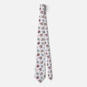 Hand drawn doodling sea turtle ethnic pattern krawatte (Vorderseite)