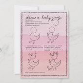 Hand-Drawn 'Draw a Baby Goose' Birthday Activity!  Einladung (Vorderseite)
