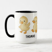 Hand Drawn Duck Custom Cute Mug Tasse (Links)